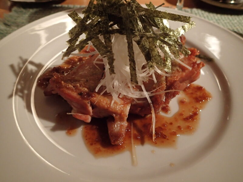 私が撮ったバケーションインの夕食の写真